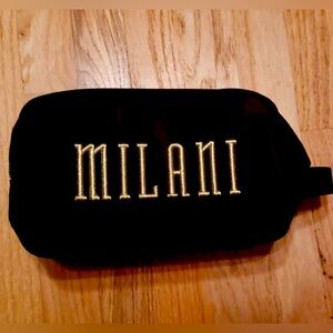NWT Milani Cosmetics Makeup Black Travel Bag
